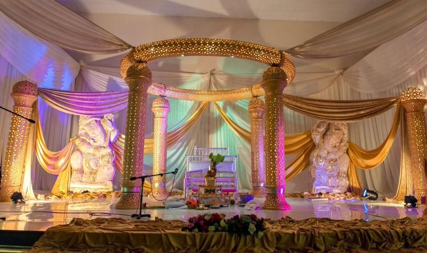 Indian wedding set design decor Durban A.S.K. Decor and Caterers